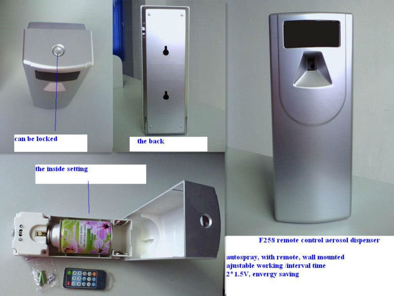F258 remote control aerosol dispenser