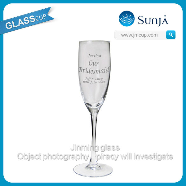 man blown stemware cups engraved blessing glassware mini champagne flute