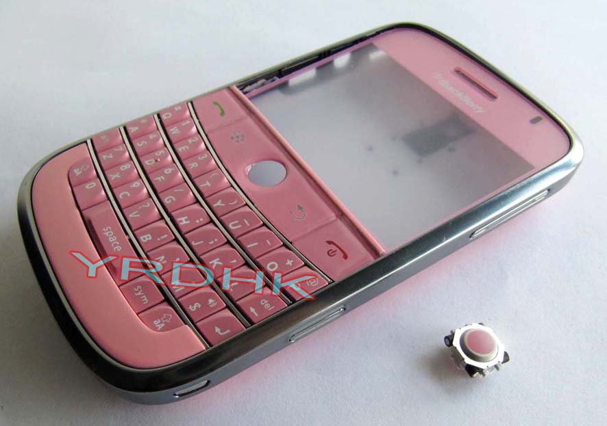 blackberry bold 9000 pink housing. 9000 pink plating silver