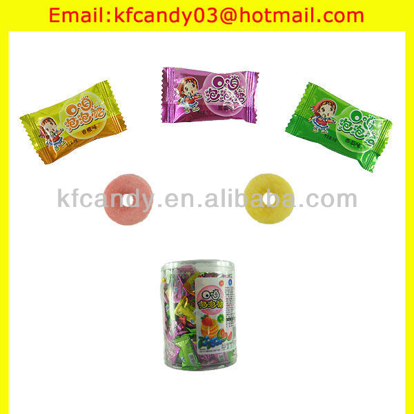 17g sour powder round sour powder bubble gum strawberry flavor