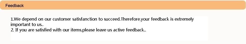Feedback