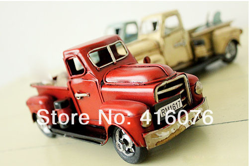 Free Shipping Handmade Vintage Car Metal Classic Car Childhood