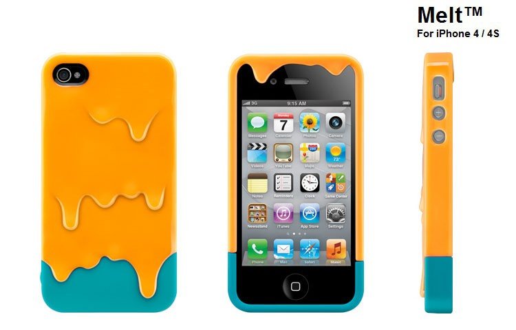 Wholesale colorful Switch Easy Ice cream melt hard case for iphone 4G 4S with retail package,Free shipping 10pcs/lot