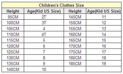 3t kid us size