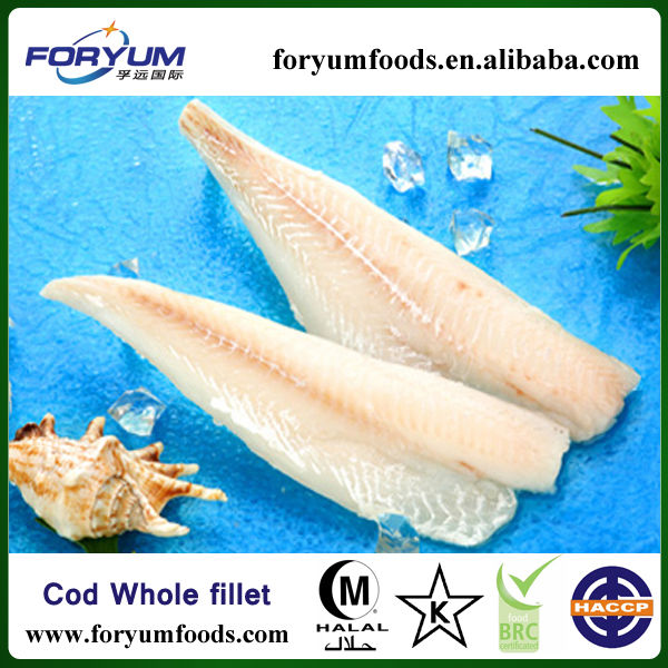 iqf atlantic/pacific cod fish fillet