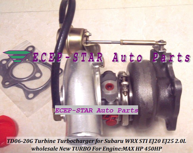 TD06-20G Turbine Turbocharger Subaru WRX STI EJ20 EJ25 2.0L MAX HP 450HP (1)