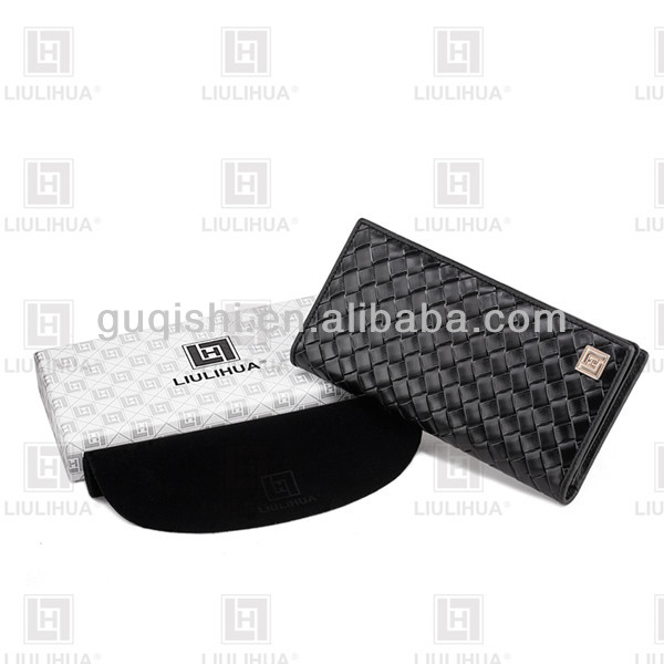 中国供給2014年ファッション黒のメンズ本革財布