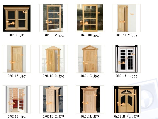 ドールハウスミニチュア家具oa011b木製ドア問屋・仕入れ・卸・卸売り