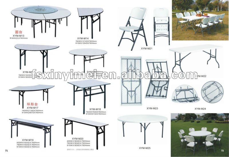 folding banquet tables
