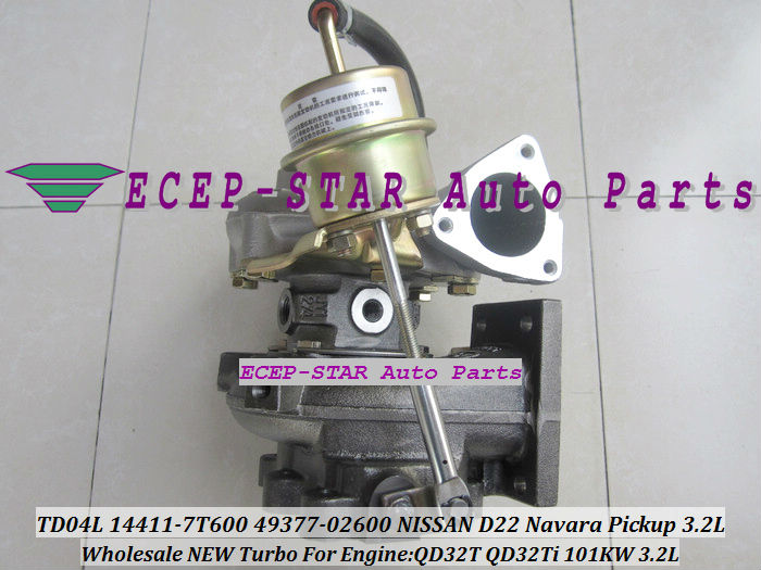 TD04L 14411-7T600 49377-02600 TURBO turbocharger FIt for NISSAN D22 Navara Pickup 3.2L QD32T 101KW (5)