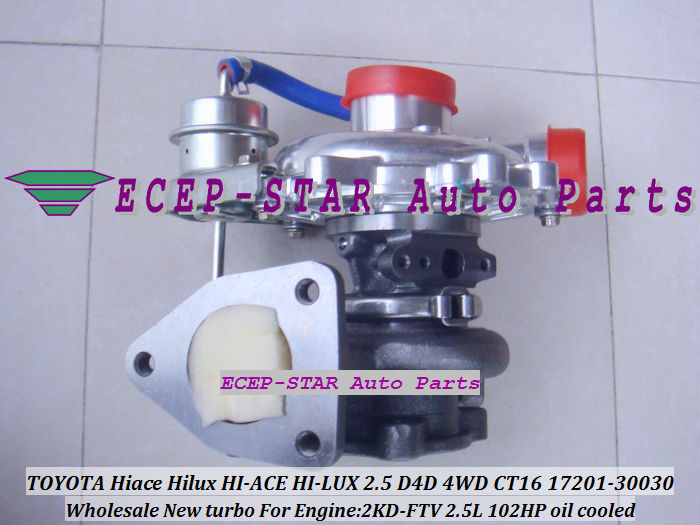 CT16 17201-30030 Toyota Hiace Hilux 2.5 D4D 2KD-FTV oil cooled turbo Turbocharger GASKETS (3)