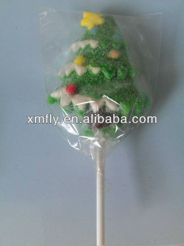 Christmas decoration sugar coated marshmallow candy