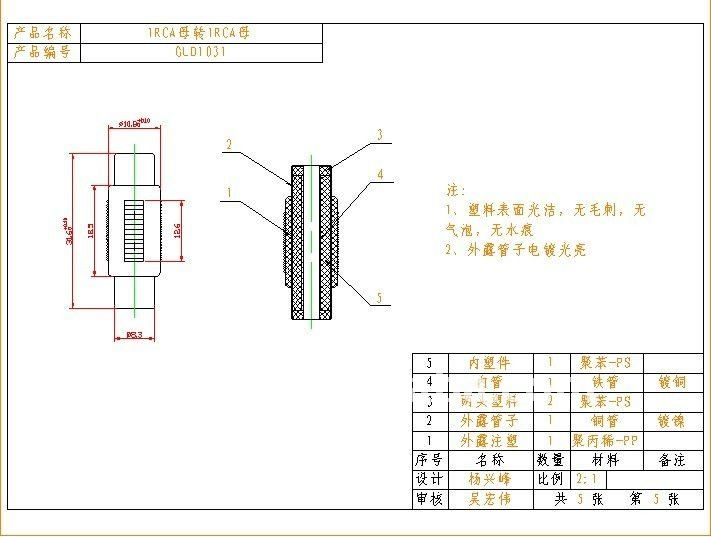 Rcaジャックrcaジャックゴールドために金、( r、 g、 b、 w、 y)仕入れ・メーカー・工場