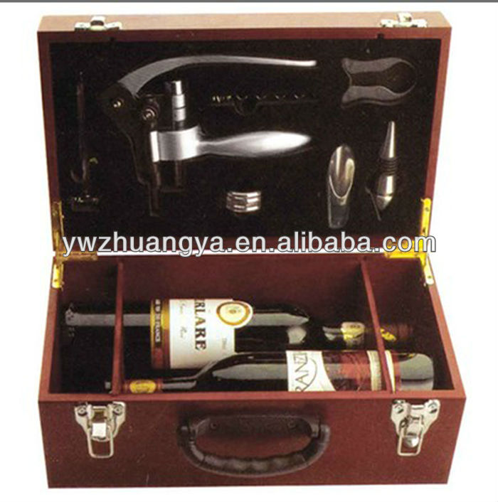 Custom Christmas Gift Wooden Wine Glass Box for Champagne Packing