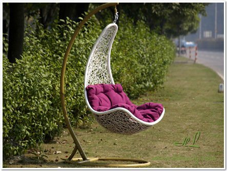 Modern hanging chair outdoor hanging chair with cushion