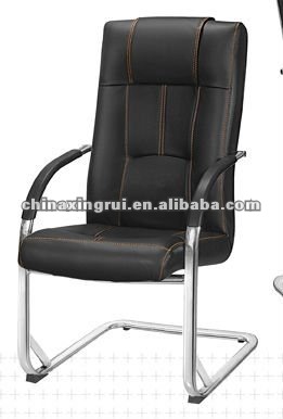 The Brown Office Chair Without Wheels (with Armrest,Synthetic ...