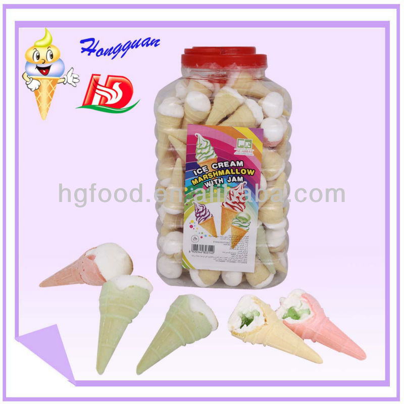 The rainbow of ice cream marshmallow