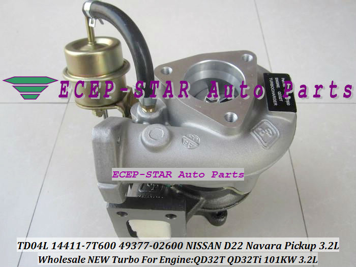 TD04L 14411-7T600 49377-02600 TURBO turbocharger FIt for NISSAN D22 Navara Pickup 3.2L QD32T 101KW