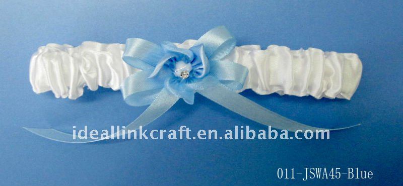 See larger image blue wedding garter 011JSWA45