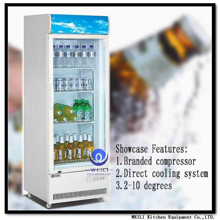 2016ビールディスプレイ直立クーラー商業冷凍庫ショーケース仕入れ・メーカー・工場