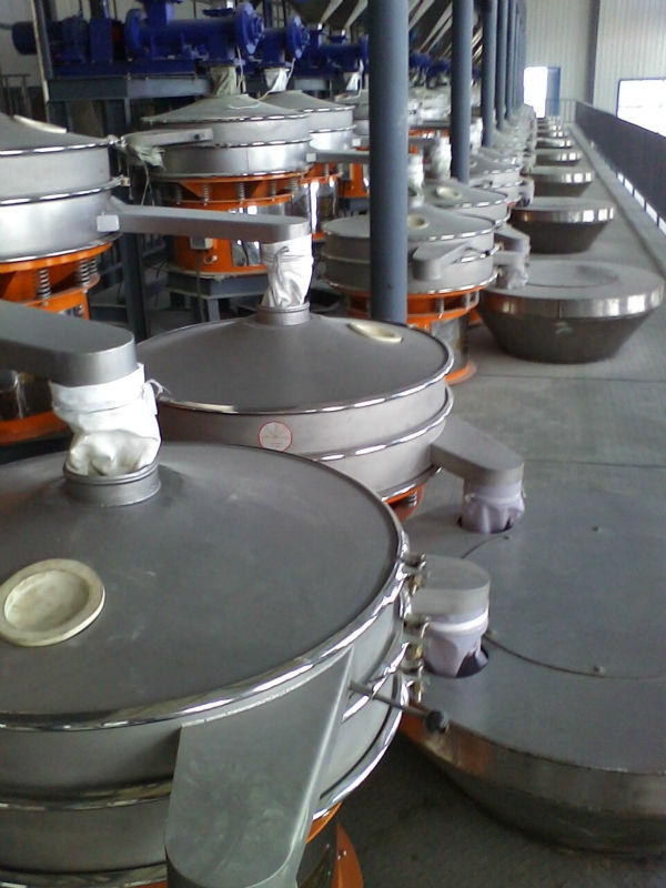 rotary vibration shaker machine for corn starch
