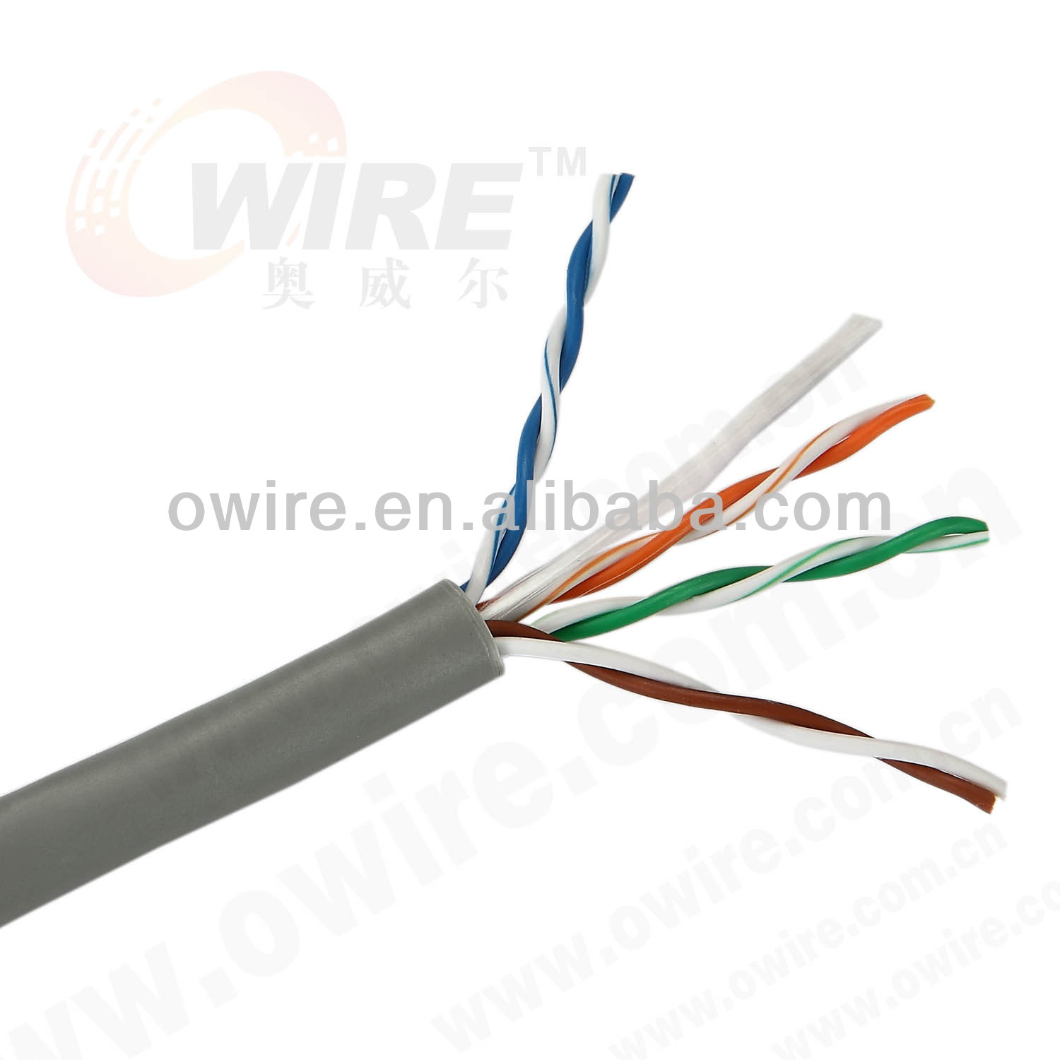 cat5elanケーブル305メートル244ペアutpネットワークケーブルawgulの証明書付き問屋・仕入れ・卸・卸売り