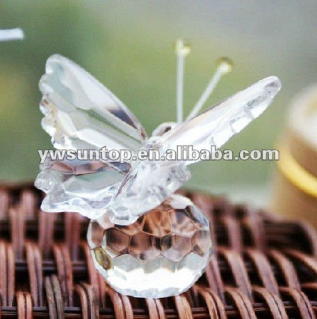 選択肢の水晶蝶クリスタル季節のギフト結婚式のお土産工芸品問屋・仕入れ・卸・卸売り