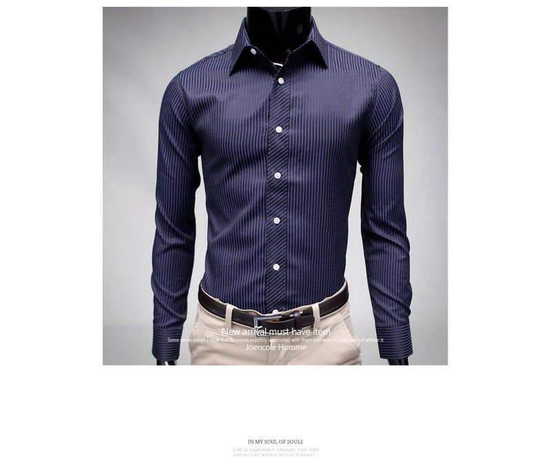 2012 New Stripe slim shirt long sleeve casual fashion &leisure shirt 2012 New Stripe slim shirt long sleeve casual fashion &leisure shirt