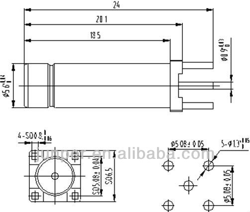 smb75オームストレートオス基板用rfコネクタのためのマイクロストリップ仕入れ・メーカー・工場