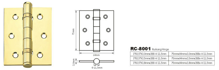 品質良いポリッシュフラットヘッド鉄の扉ヒンジ木製ドアヒンジ4 × 3.5 × 2 2bb仕入れ・メーカー・工場