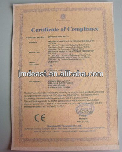CE certificate