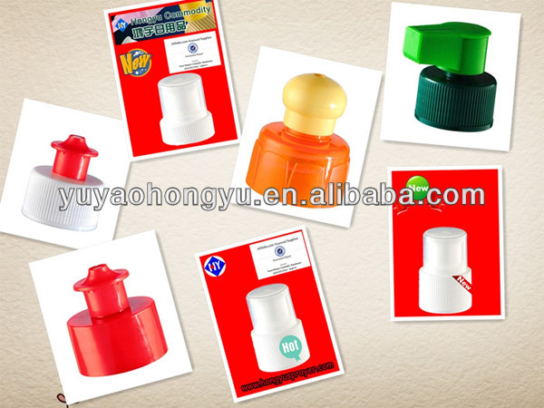 plastic pull push cap for bottle
