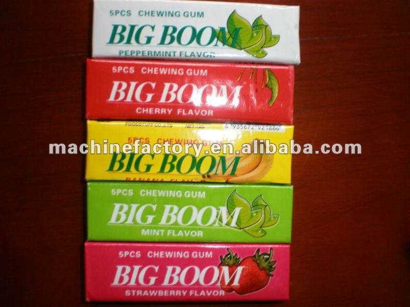 Professional chewing gums stick packaging machines