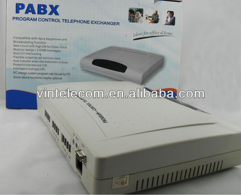 中国PABXの製造業者の供給は小さいオフィスの電話システムの解決のためのSOHO PBX VinTelecom CP208/CP308を進めた問屋・仕入れ・卸・卸売り