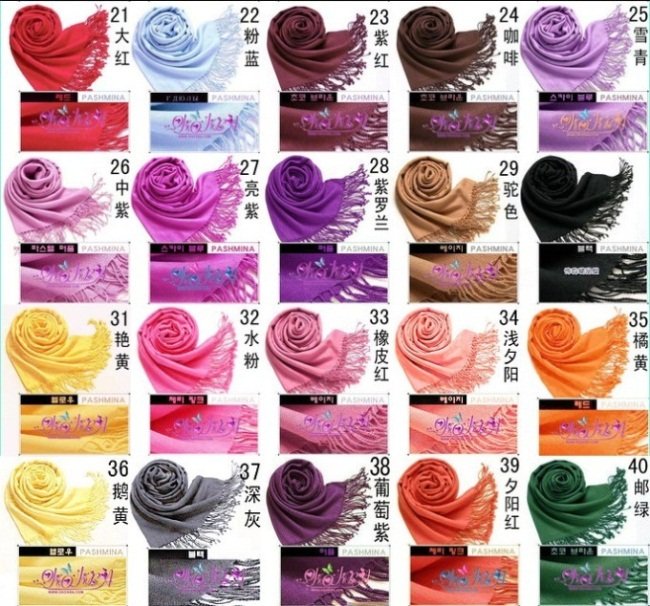2012 NEWEST, PURE PASHMINA, shawls can be MUSLIM HIJAB, 100% Pashmina wool, Fashion patchwork shawls scarf, 180cmx75cm,40 colors