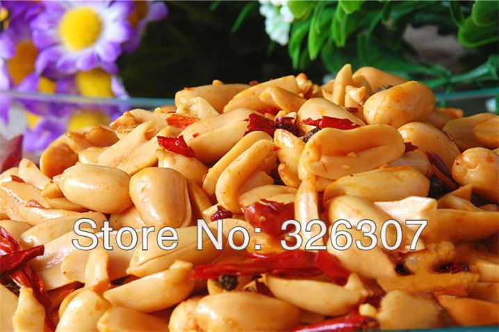 Shandong specialty Huang Fei Hong spicy peanut snacks elicious spicy hot fragrant and crisp office leisure snacks 70gX10bags