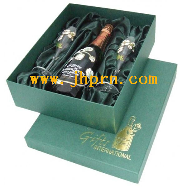Luxury paper wine drawer box for champagne