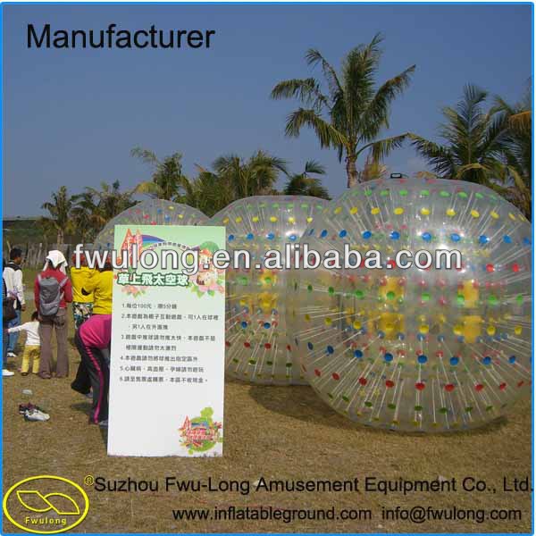 High quality newest PVC/TPU Inflatable Zorb Ball, inflatable touch ball,bubble football