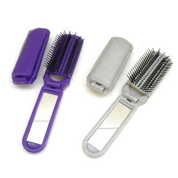 旅行折り畳み式ヘアブラシ/ミラーのヘアブラシ/折り畳み式ヘアブラシ問屋・仕入れ・卸・卸売り