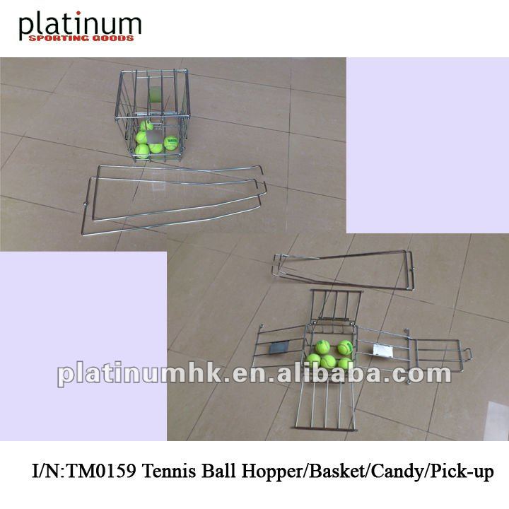 テニス・ボールのバスケット/テニス・ボールのホッパー/テニス・ボールの容器/テニス・ボールの積み込み(足車、把握72球とのTM0159、)仕入れ・メーカー・工場