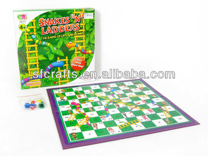 Source Jogos Sankes e escadas, Snakes & Ladders Game play set, venda quente  das crianças brinquedos de xadrez, on m.alibaba.com