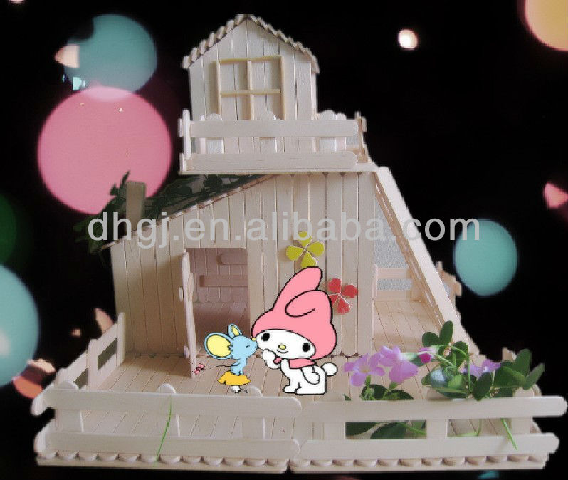 カラフルな木製140ミリメートルアイスクリーム木の棒のためのdiyの付属品問屋・仕入れ・卸・卸売り
