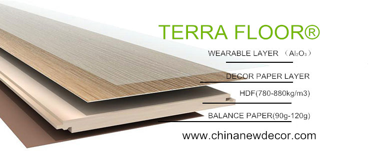 mdf/hdf laminate floor dark chocolate