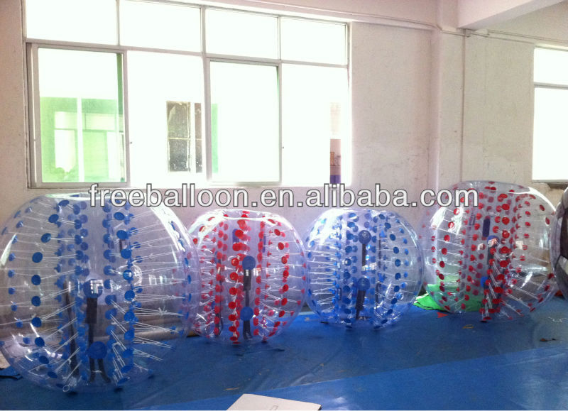 High quality inflatable bumper bubble football, loopy balls