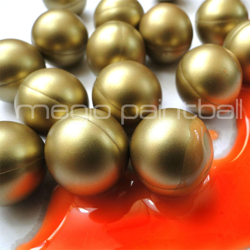 brass color paintball