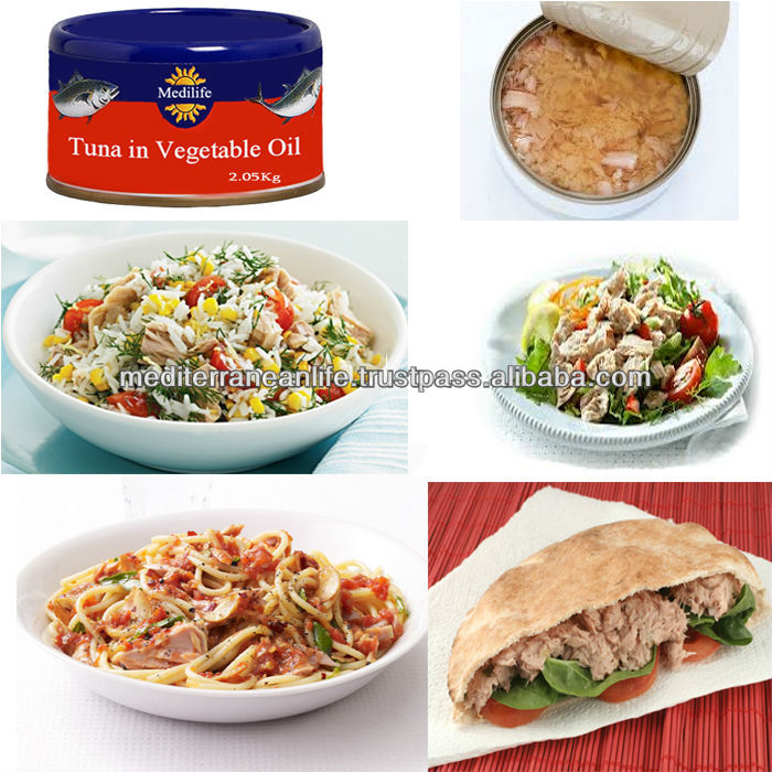 Solid Tuna in Vegetable Oil canned 2.050 Kg, 100% High Quality of Can Solid Tuna, Fresh Tuna vegetable oil