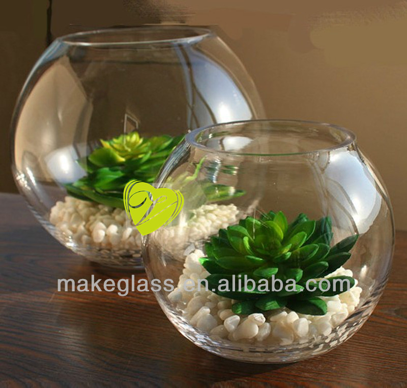 ボール状のガラスの金魚鉢、 ボール- 形状のガラスの花瓶仕入れ・メーカー・工場