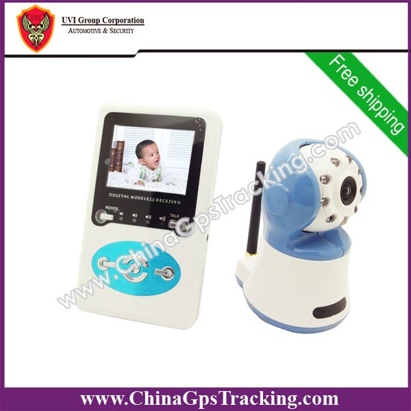 DHL Free Shipping, 2 pcs/lot, 2.4GHz digital 2.4 inch Wireless Baby monitor monitors security colour camera