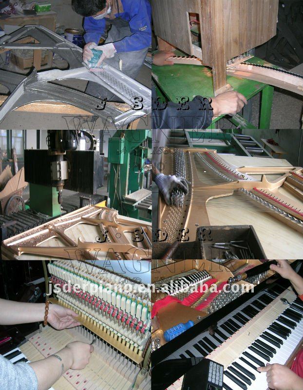 磨かれたクルミのアップライトピアノUP-126-L17のwagnerのjsder仕入れ・メーカー・工場