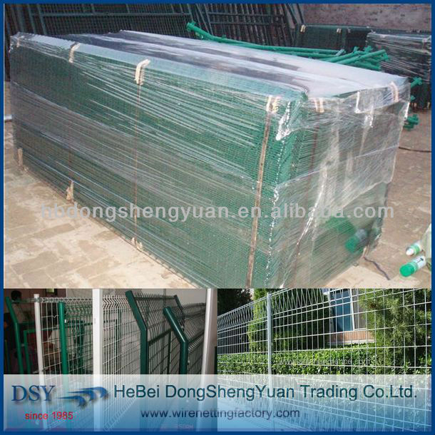 China Supplier PVC coated fence, Anti climb fence, Double wire fence/ornamental double loop wire fence